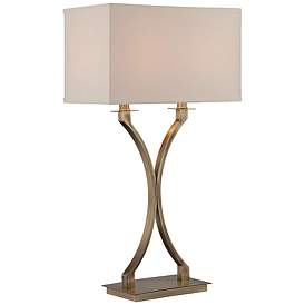 Image2 of Lite Source Cruzito 29" High Modern Brass Table Lamp
