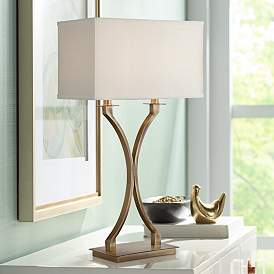 Image1 of Lite Source Cruzito 29" High Modern Brass Table Lamp