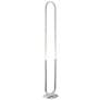 2_Lite Source Cubby 55" HIgh Modern Oval Chrome LED Floor Lamp