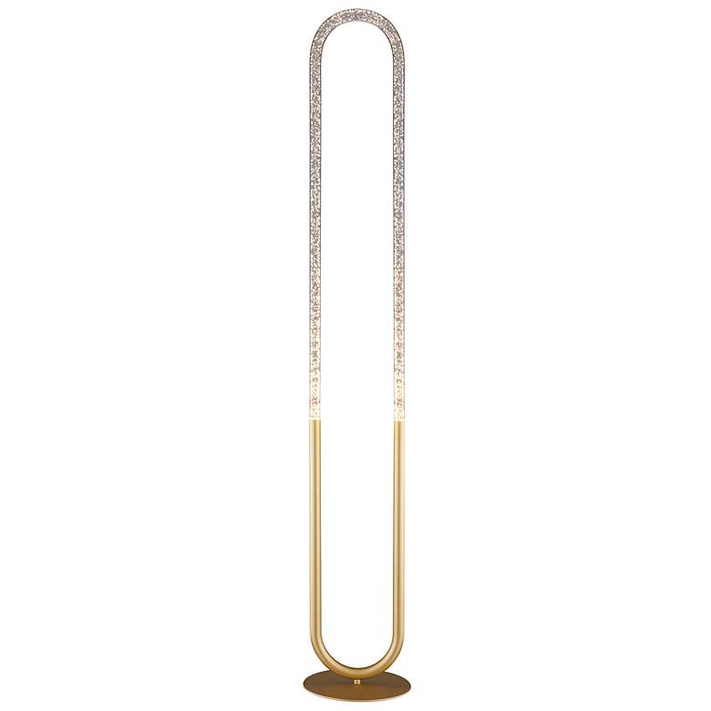 Image 2 Lite Source Cubby 55" High Modern Oval Gold Floor Lamp