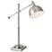 Lite Source Cupola 30" High Brushed Nickel Metal Desk Table Lamp