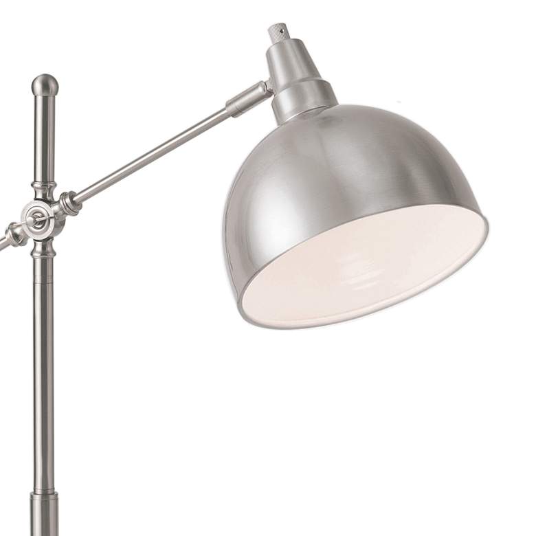 Image 3 Lite Source Cupola 30" High Brushed Nickel Metal Desk Table Lamp more views