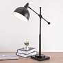 1_Lite Source Cupola 30" High Dark Bronze Metal Desk Table Lamp