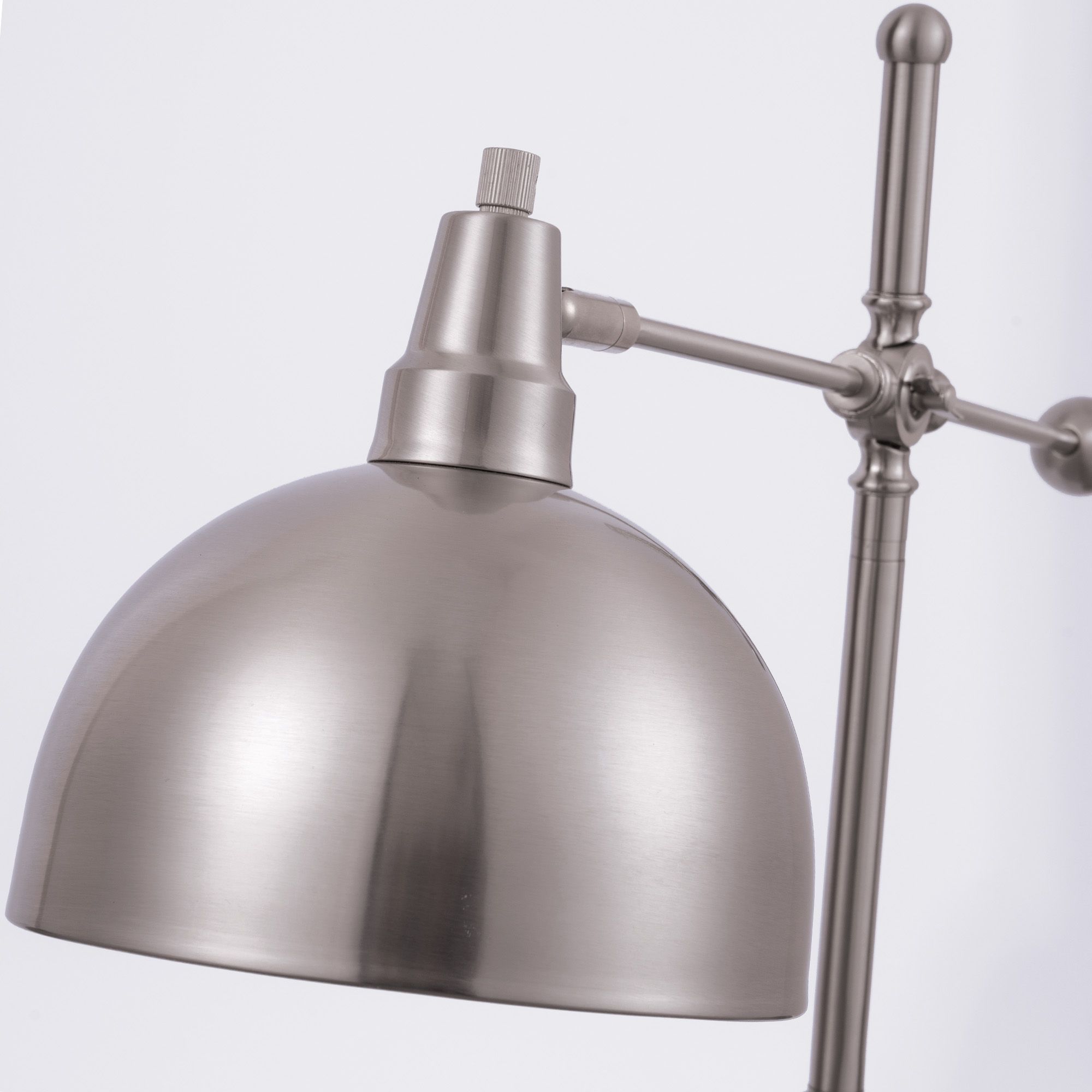 Image 5 Lite Source Cupola 59" Brushed Nickel 2-Light Metal Floor Lamp more views