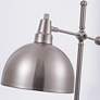 5_Lite Source Cupola 59" Brushed Nickel 2-Light Metal Floor Lamp more views