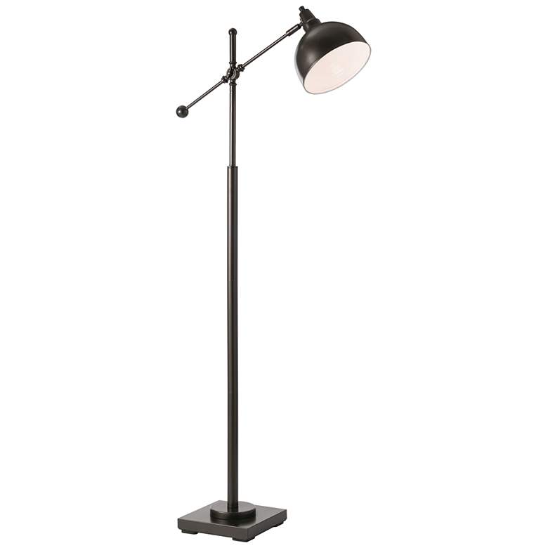 Image 2 Lite Source Cupola Adjustable Height Bronze Metal Task Floor Lamp