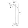 4_Lite Source Cupola Adjustable Height Bronze Metal Task Floor Lamp more views