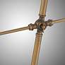 4_Lite Source Cupola Adjustable Height Brushed Brass Downbridge Floor Lamp more views