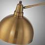 6_Lite Source Cupola Adjustable Height Brushed Brass Downbridge Floor Lamp more views