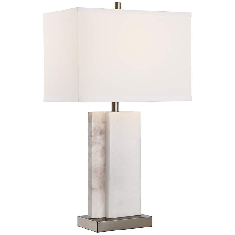 Image 1 Lite Source Dacey Marble Lucite Table Lamp
