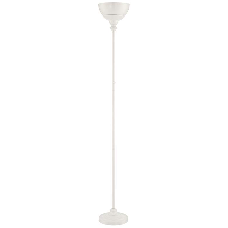 Image 1 Lite Source Dallon White LED Torchiere Floor Lamp