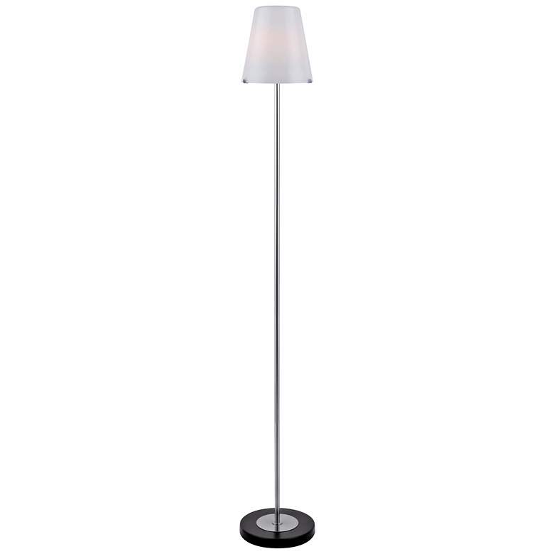 Image 1 Lite Source Decker Floor Lamp with Frosted Glass