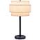 Lite Source Deena 28 1/4" High Black Finish Tiered Shade Table Lamp