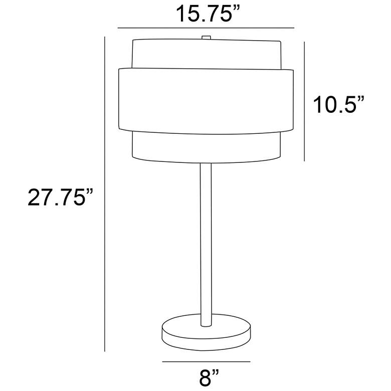 Image 6 Lite Source Deena 28 1/4" High Black Finish Tiered Shade Table Lamp more views