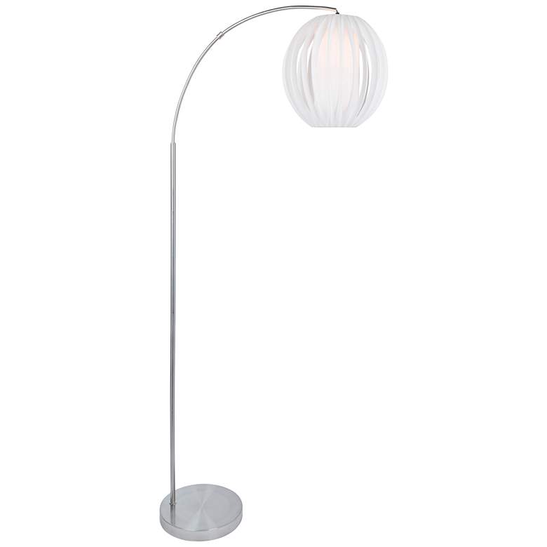 Image 2 Lite Source Deion 79 1/2 inch HIgh Brushed Nickel Modern Arc Floor Lamp