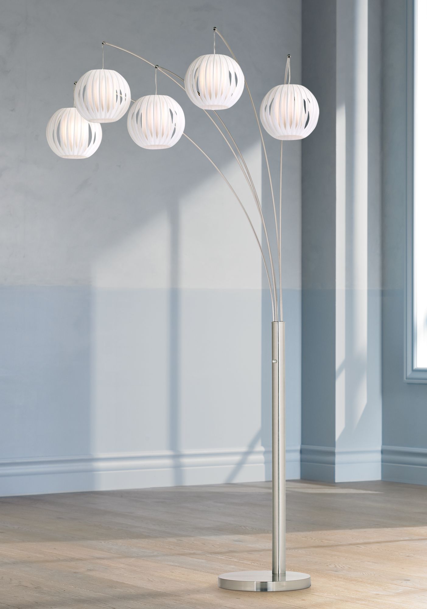 Lite Source Deion 89 High 5 Light Hanging Lights Arc Floor Lamp K6572 Lamps Plus