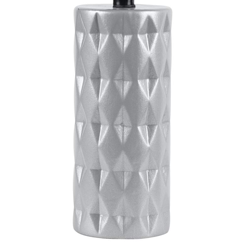 Image 2 Lite Source Delta 17" High Silver Ceramic Accent Table Lamp more views