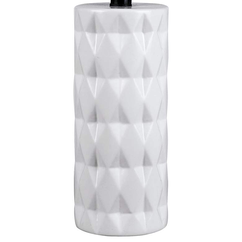Image 2 Lite Source Delta 17" High White Ceramic Accent Table Lamp more views