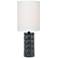 Lite Source Delta 17"H Jet Black Ceramic Accent Table Lamp