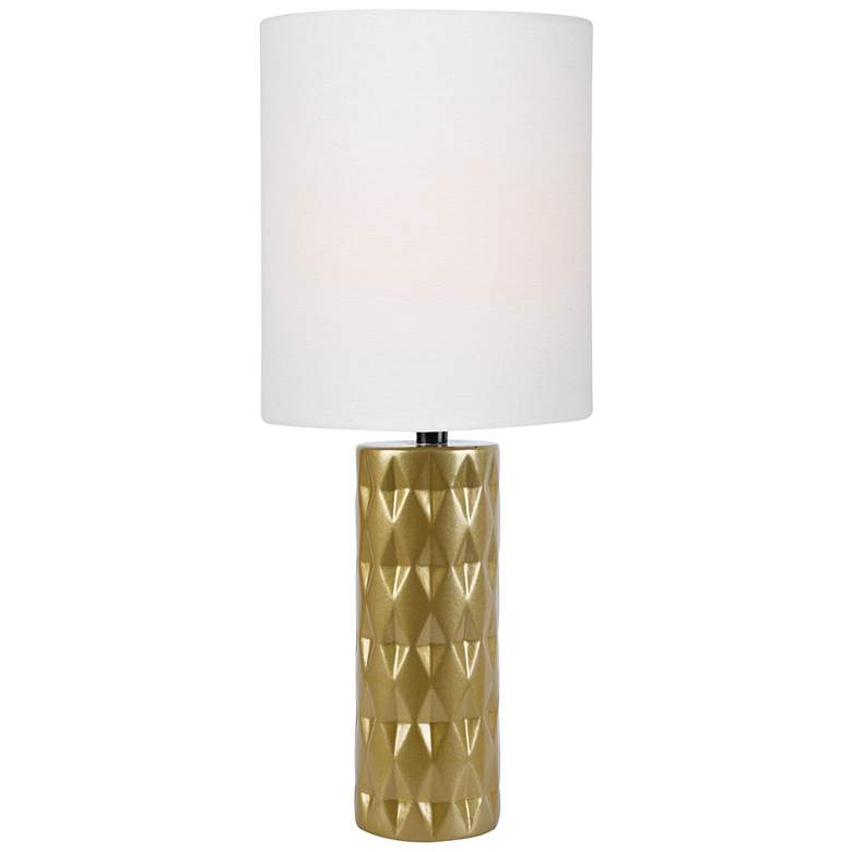 Image 1 Lite Source Delta Gold Ceramic Table Lamp