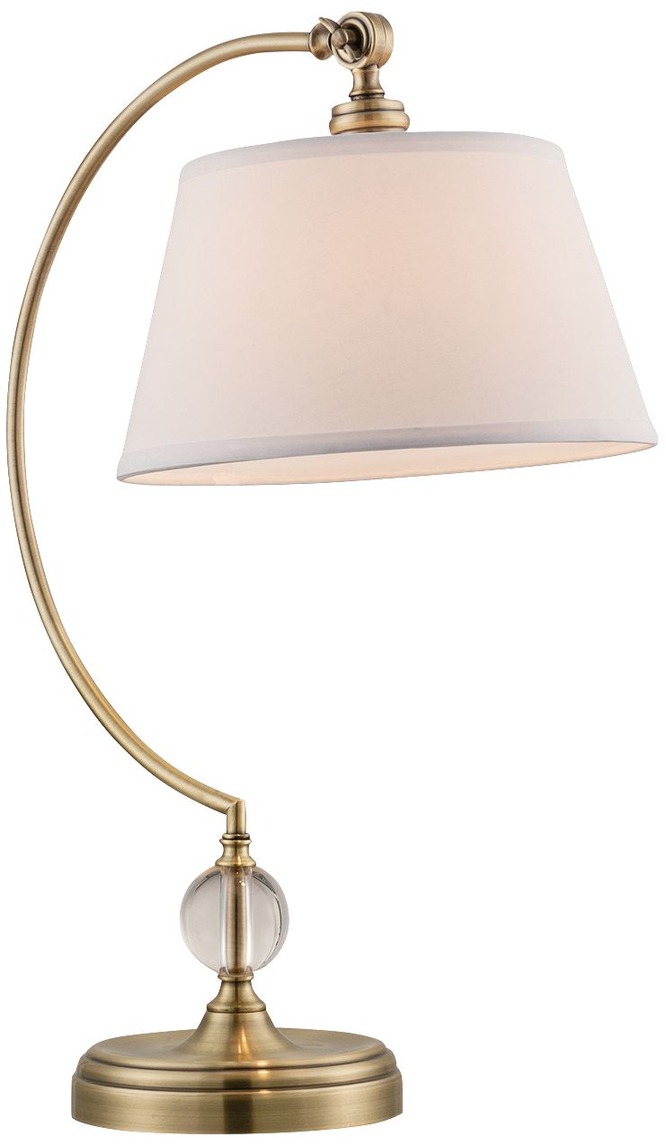 Lite Source Dickens Antique Brass Metal Desk Lamp