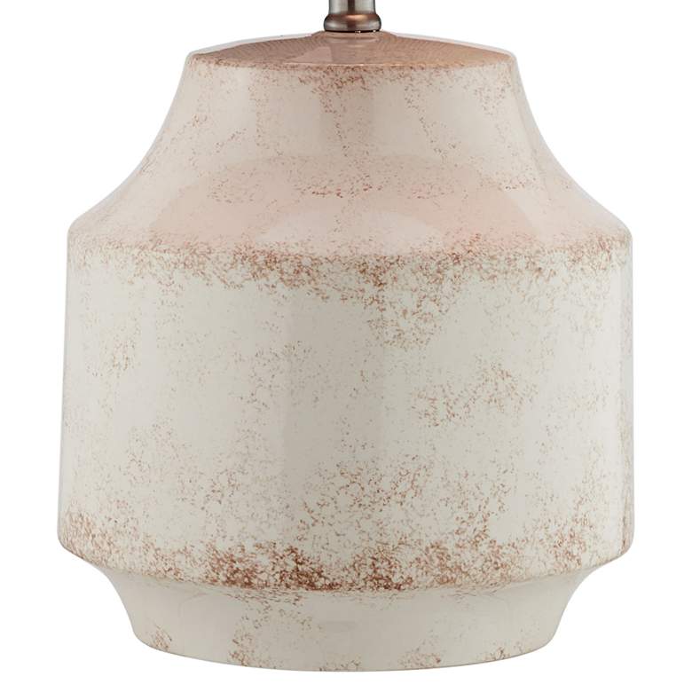 Image 4 Lite Source Donnie Rusted White Ceramic Table Lamp more views