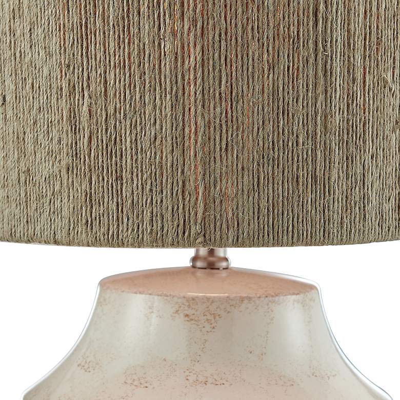 Image 5 Lite Source Donnie Rusted White Ceramic Table Lamp more views