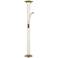Lite Source Duality III Antique Brass LED Reading Floor Lamp