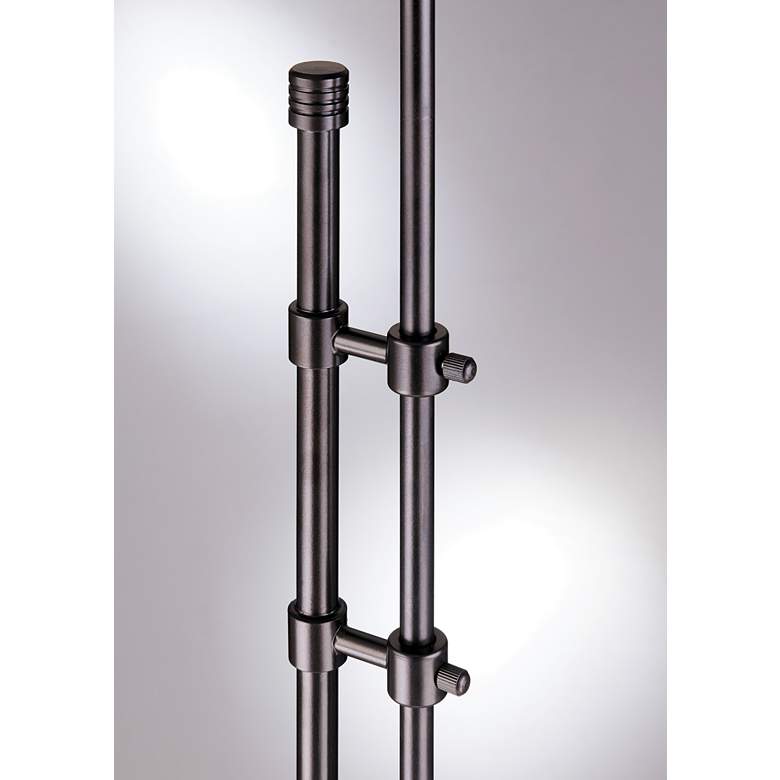 Image 3 Lite Source Duane 66" Bronze Adjustable Arc Floor Lamps Set of 2 more views