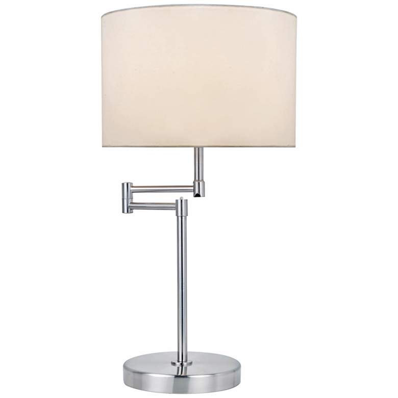 Image 1 Lite Source Durango 22" High Polished Steel Adjustable Swing Arm Lamp