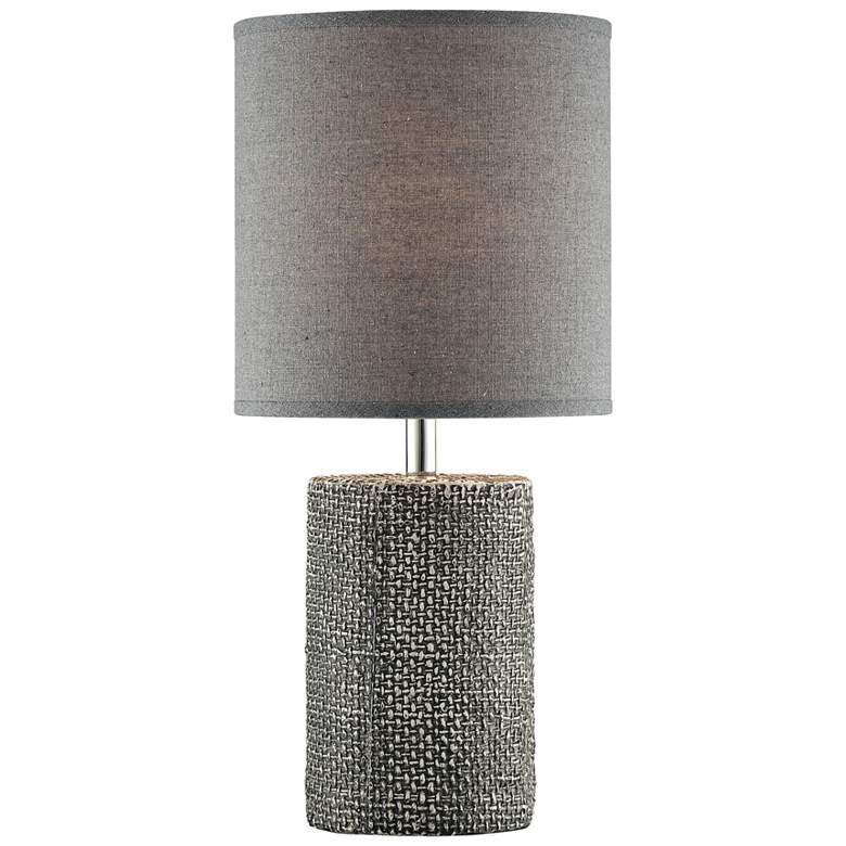 Image 1 Lite Source Dustin 17 3/4"H Gray Ceramic Accent Table Lamp