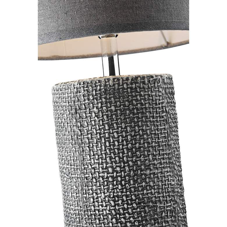 Lite Source Dustin 17 3/4&quot;H Gray Ceramic Accent Table Lamp more views
