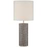 1_Lite Source Dustin 28 1/2" Dark Brown Ceramic Column Table Lamp
