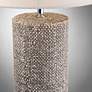 2_Lite Source Dustin 28 1/2" Dark Brown Ceramic Column Table Lamp more views