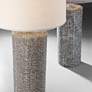 3_Lite Source Dustin 28 1/2" Dark Brown Ceramic Column Table Lamp more views
