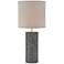 Lite Source Dustin 28 1/2" Gray Pedestal Ceramic Column Table Lamp