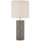 Lite Source Dustin Dark Brown Ceramic Column Table Lamp