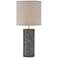 Lite Source Dustin Gray Pedestal Ceramic Column Table Lamp