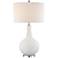 Lite Source Dylan White Glass Table Lamp