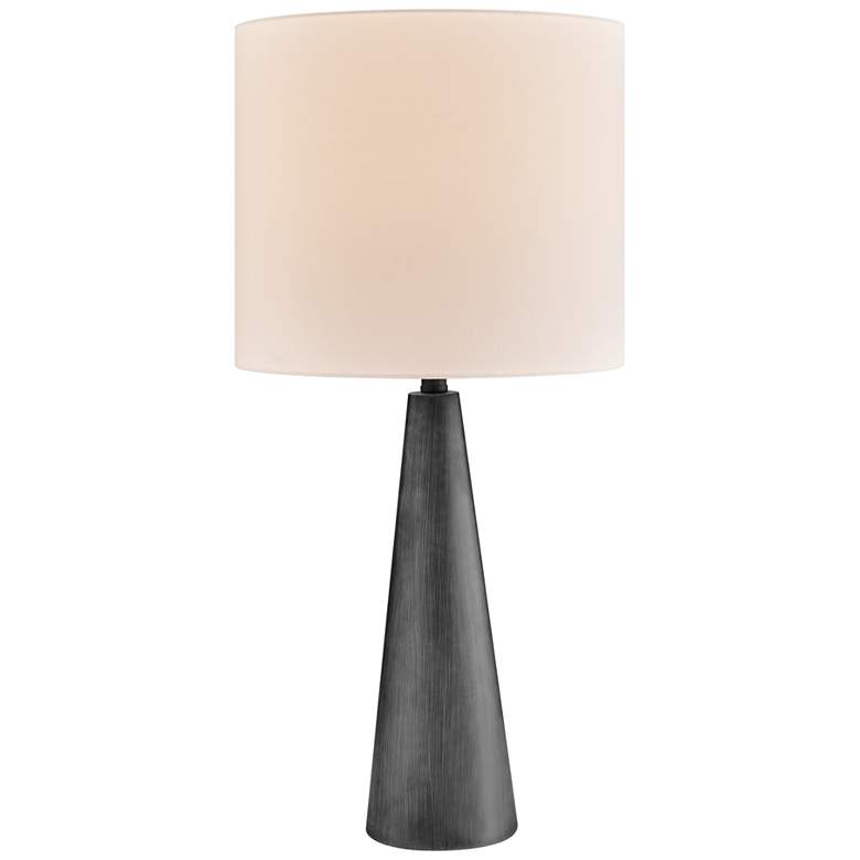 Image 2 Lite Source Dyre 31" High Black Concrete LED Outdoor Table Lamp