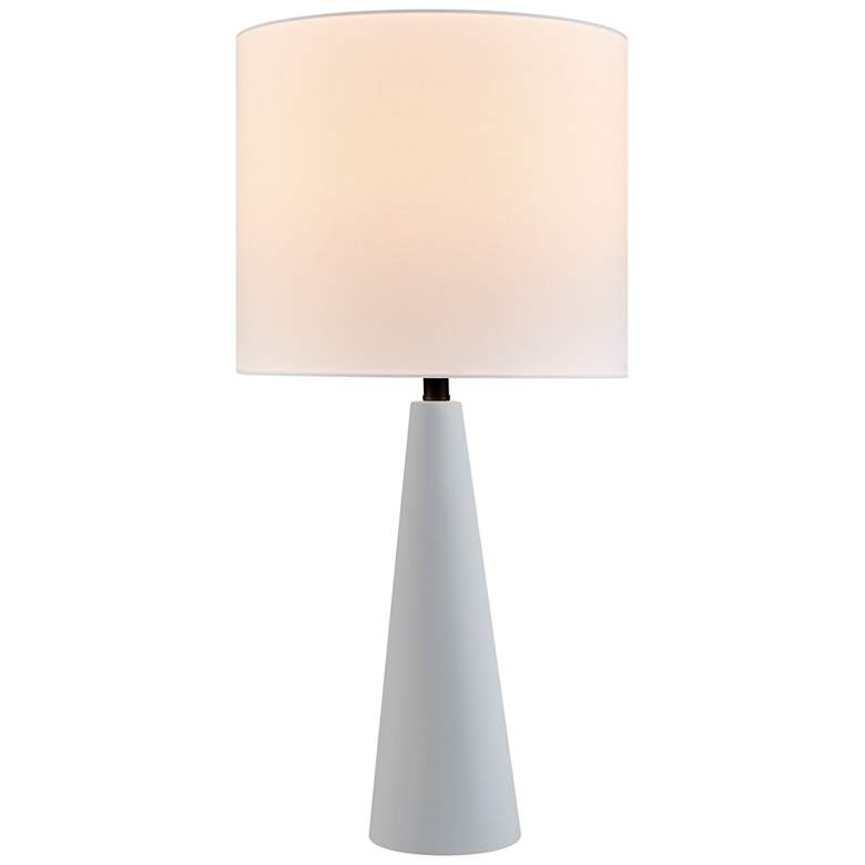 Image 2 Lite Source Dyre 31" Natural Concrete LED Battery Powered Outdoor Lamp