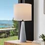 1_Lite Source Dyre 31" Natural Concrete LED Battery Powered Outdoor Lamp