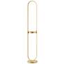 2_Lite Source Dysis 56" Gold LED USB and Wireless Charger Floor Lamp