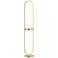 Lite Source Dysis 56" Gold LED USB and Wireless Charger Floor Lamp