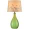 Lite Source Edaline 22 1/2" Green Ceramic Modern Table Lamp