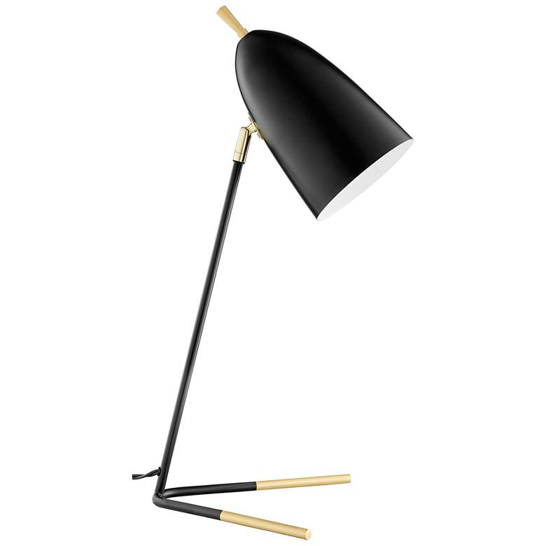 Image 2 Lite Source Edel 24" High Black Metal Modern Task Light Table Lamp
