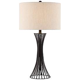 Image1 of Lite Source Efton 30" High Matte Black Modern Metal Table Lamp