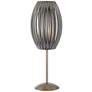 Lite Source Egg 25" Satin Steel and Silver Modern Table Lamp