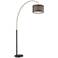 Lite Source Elena Coffee Arc Floor Lamp