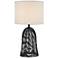 Lite Source Elio 27 1/2" Black Rattan Cordless Table Lamp